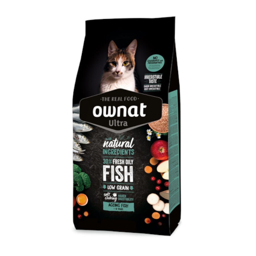 Ownat Ultra Ageing Pienso Pescado para gatos senior