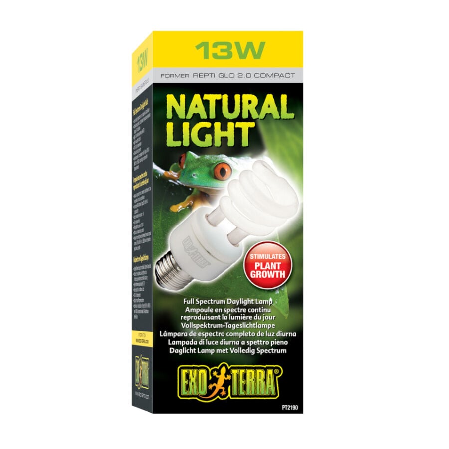 Exo Terra Natural Light Bombilla de Bajo Consumo UVA para terrario, , large Imagen numero 1