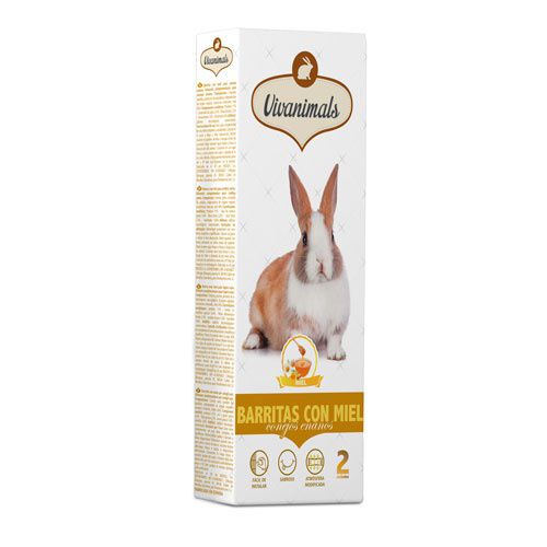 Vivanimals barritas con miel para conejos Imagen numero 1