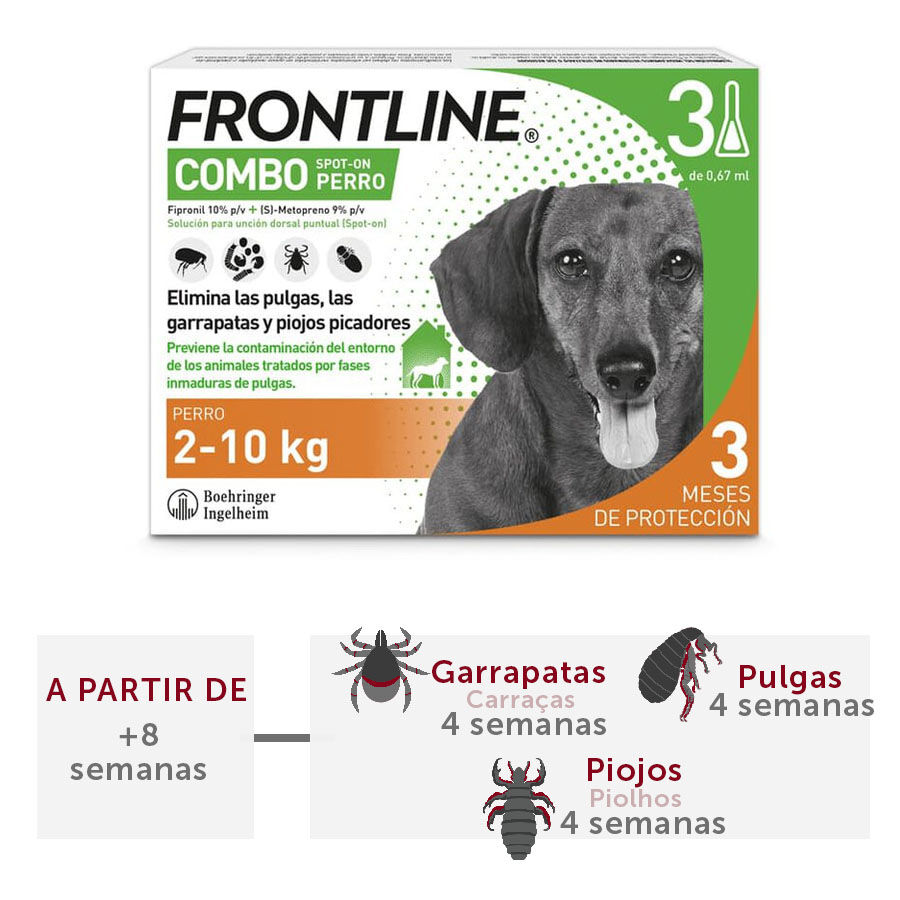 Frontline Combo Pipetas Antiparasitarias para perros peque&ntilde;os, , large indicador imagen numero 2