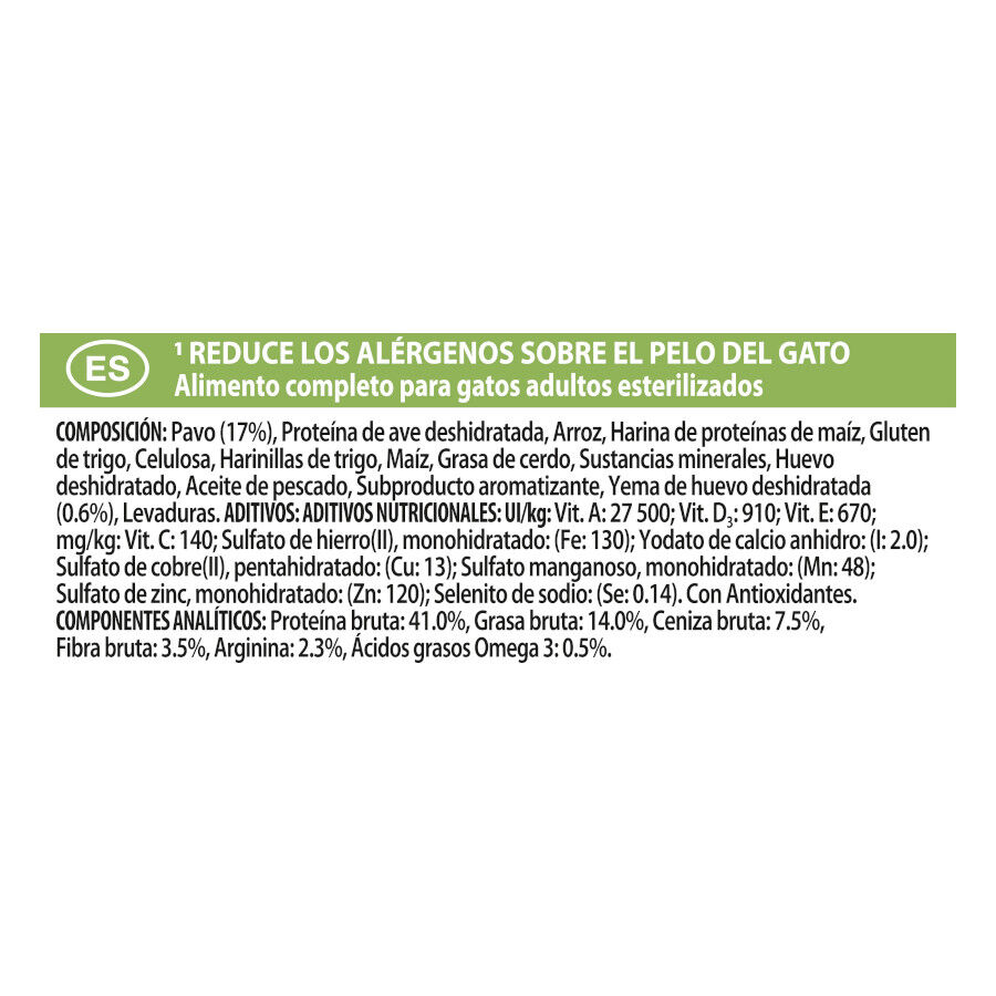 7 kg Pro Plan LiveClear Sterilised Adult Pavo pienso para gatos, , large Imagen numero 2