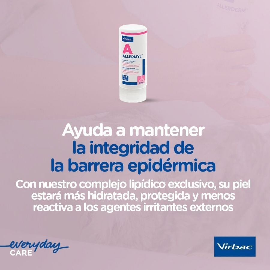 Virbac Allermyl Champ&uacute; dermatol&oacute;gico para piel sensible de perros y gatos, , large Imagen numero 3