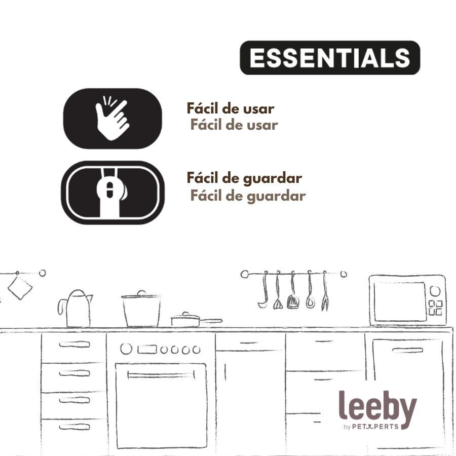 Leeby Cuchara Dispensador Pasta Premio Azul para gatos, , large indicador imagen numero 5