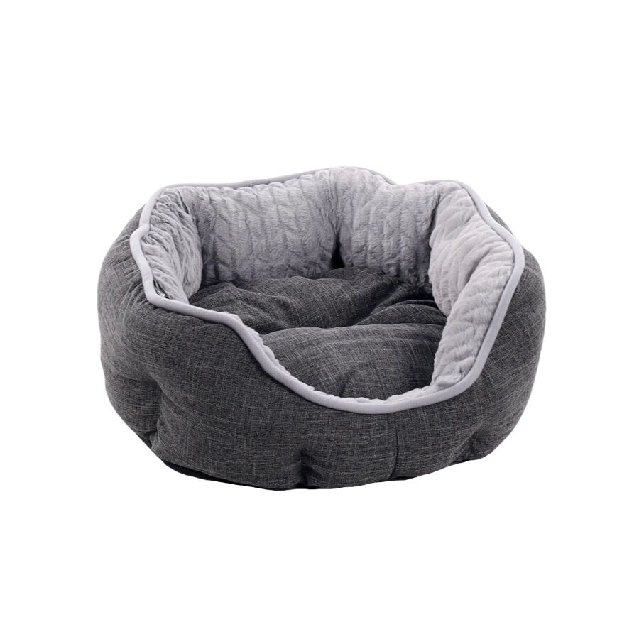 Flamingo Zupo Oct&oacute;gono Gris Oscuro cama para perros y gatos, , large indicador imagen numero 2