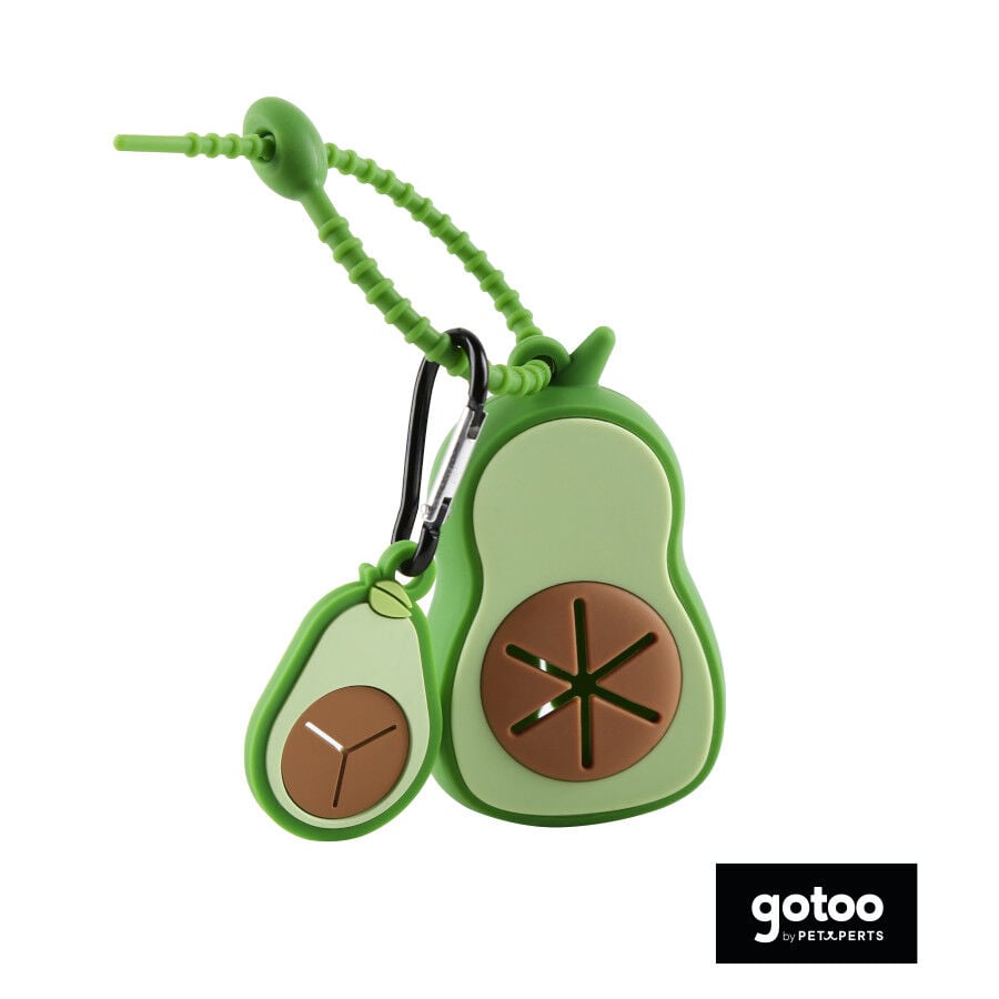 Gotoo Porta bolsas silicona avocado para perros, , large indicador imagen numero 2