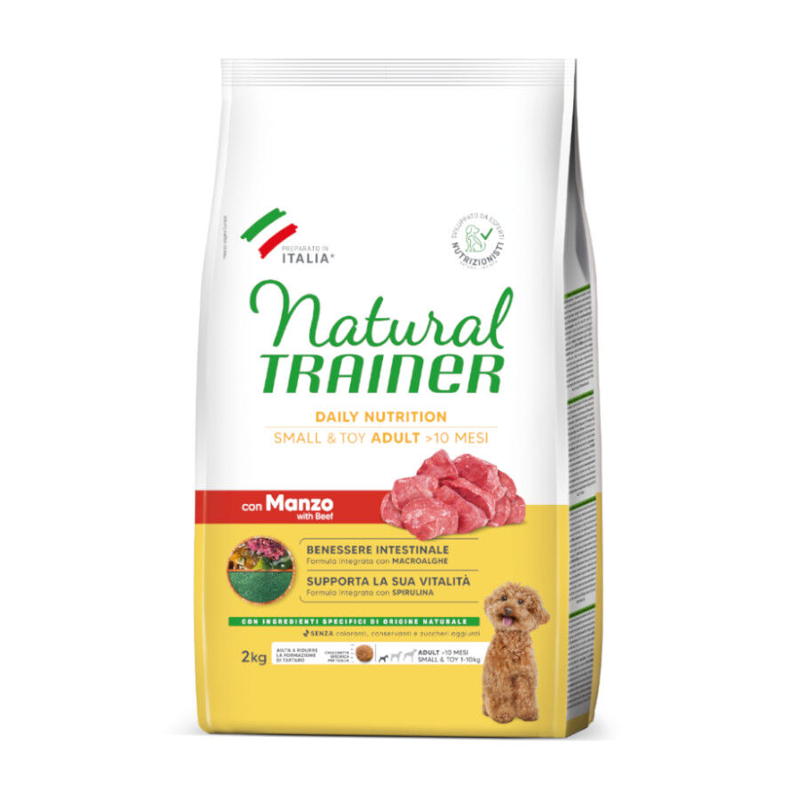 2 kg Natural Trainer Adult Mini Ternera pienso para perros, , large indicador imagen numero 1