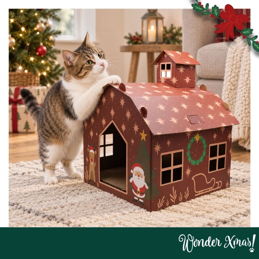 Wonder Christmas Casa Rascador Jengibre para gatos, , large indicador imagen numero 2