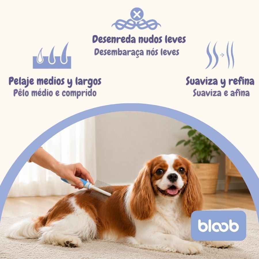 Bloob Peine Doble Cara para perros, , large indicador imagen numero 3