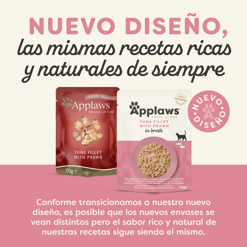70 g Applaws At&uacute;n y Gambas sobre para gatos, , large indicador imagen numero 2
