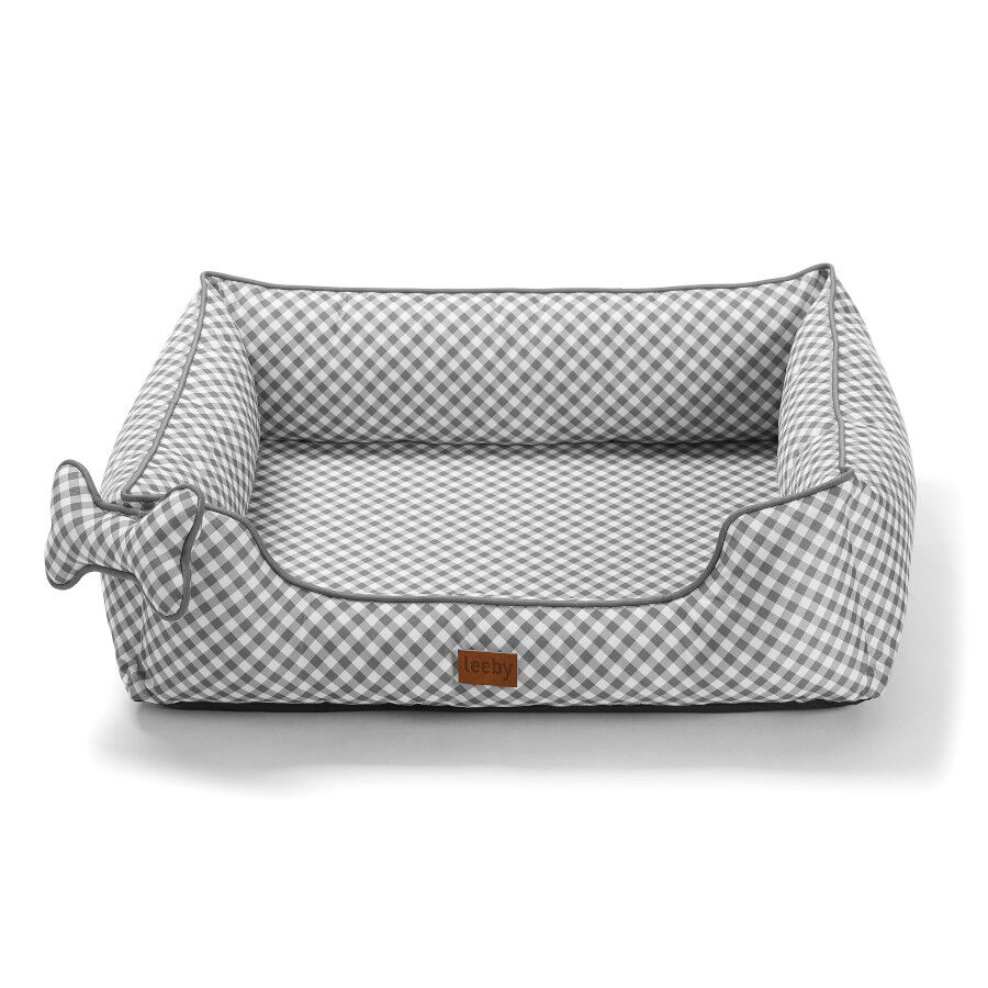 Leeby cama viscoel&aacute;stica vichy para perros, , large Imagen numero 1