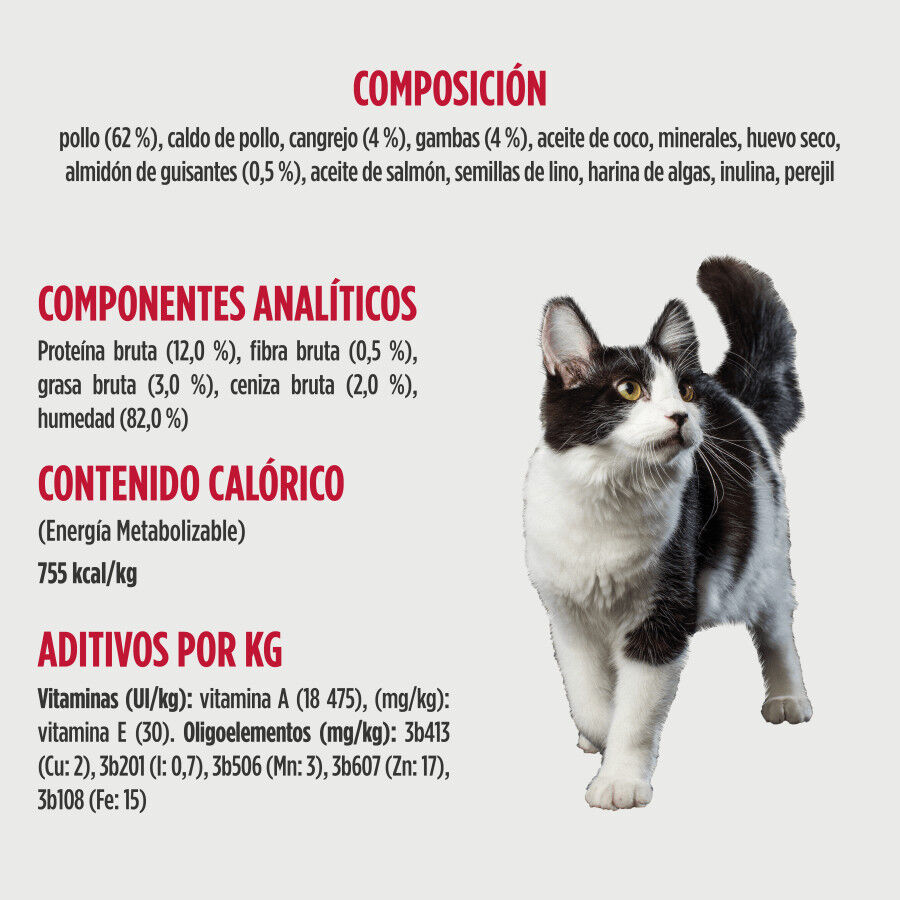 170 g Nulo Minced Pollo con Cangrejo y Gamba Lata para gatos, , large indicador imagen numero 3