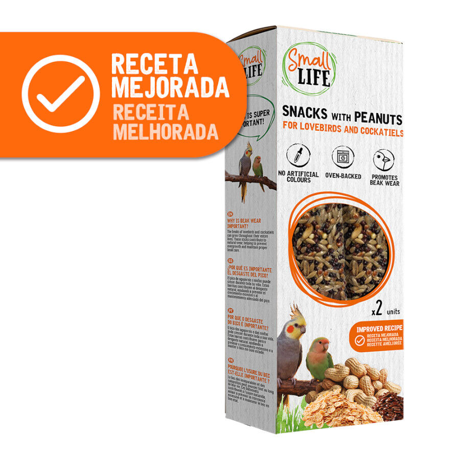 2 barritas Small Life Barritas Snack con cacahuetes para agapornis y ninfas, , large indicador imagen numero 2