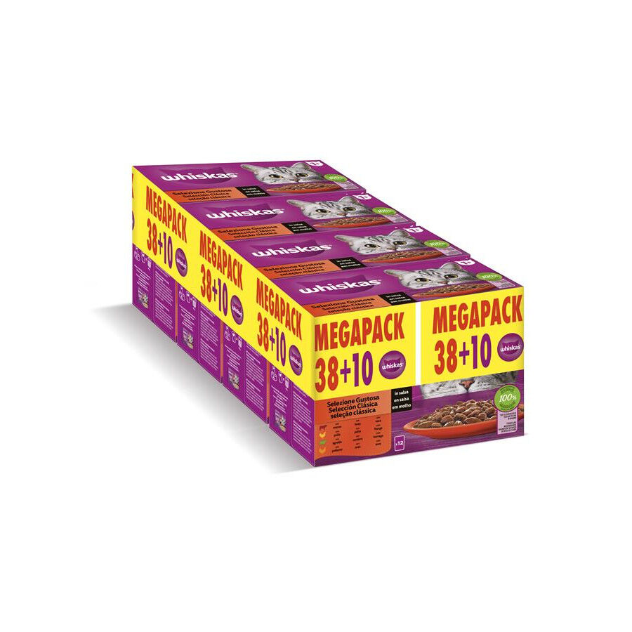 Whiskas Tasty Mix Selecci&oacute;n del Chef en Salsa sobre para gatos