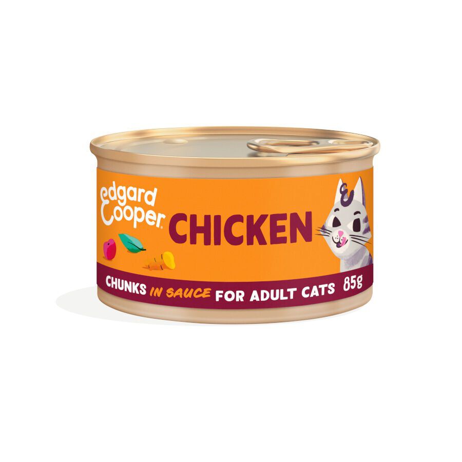 85 g Edgard & Cooper Filetes de At&uacute;n y Pollo lata para gatos, , large Imagen numero 1