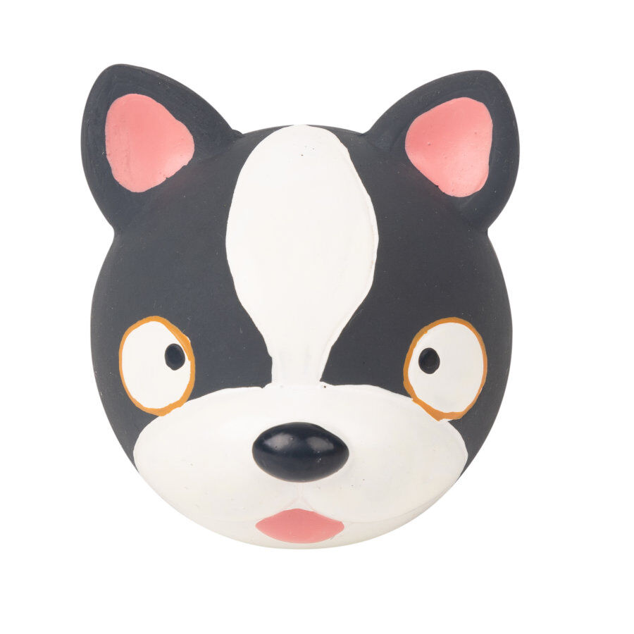 Tootoy! Chew French Bulldog mordedor de l&aacute;tex con sonido para perros, , large indicador imagen numero 1