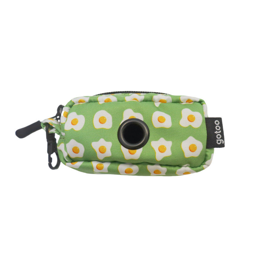 Gotoo Porta bolsas de tela estampado verde para perros, , large Imagen numero 1