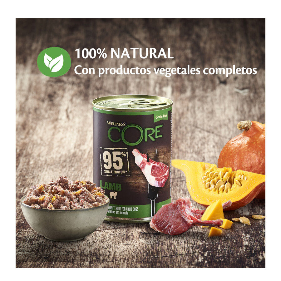 400 g Wellness Core Cordero con Calabaza lata para perros, , large indicador imagen numero 2