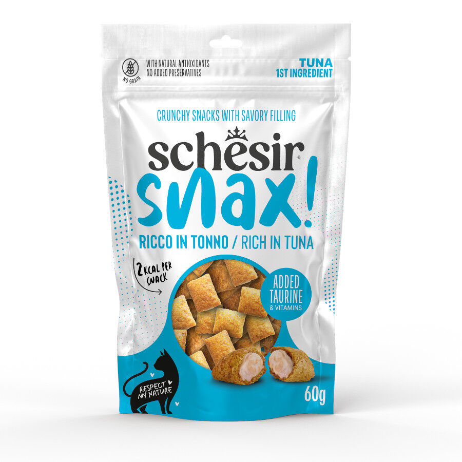 60 g Schesir Snax! At&uacute;n Snacks para gato, , large Imagen numero 1