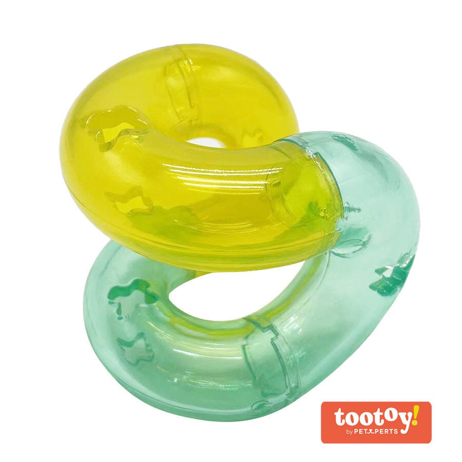 Tootoy! Chew Roller Treat Dispenser mordedor ovalado interactivo para perros, , large indicador imagen numero 1