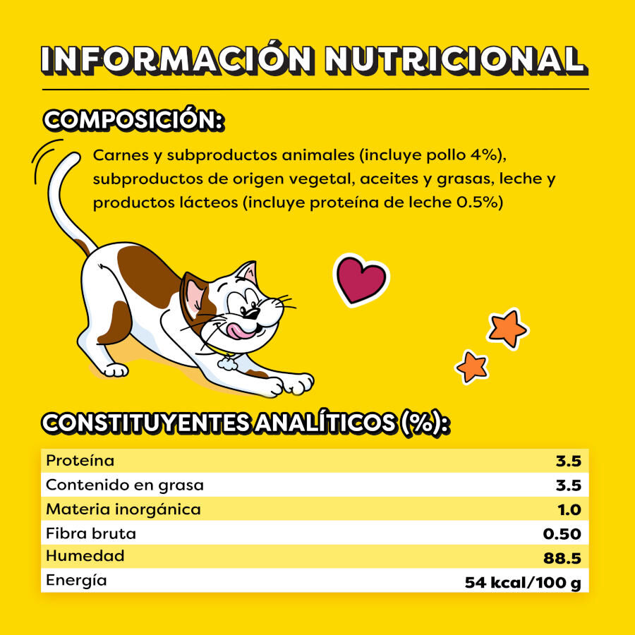4 sobres x 10 g Catisfactions Creamy Pollo Snack cremoso para gatos, , large indicador imagen numero 2