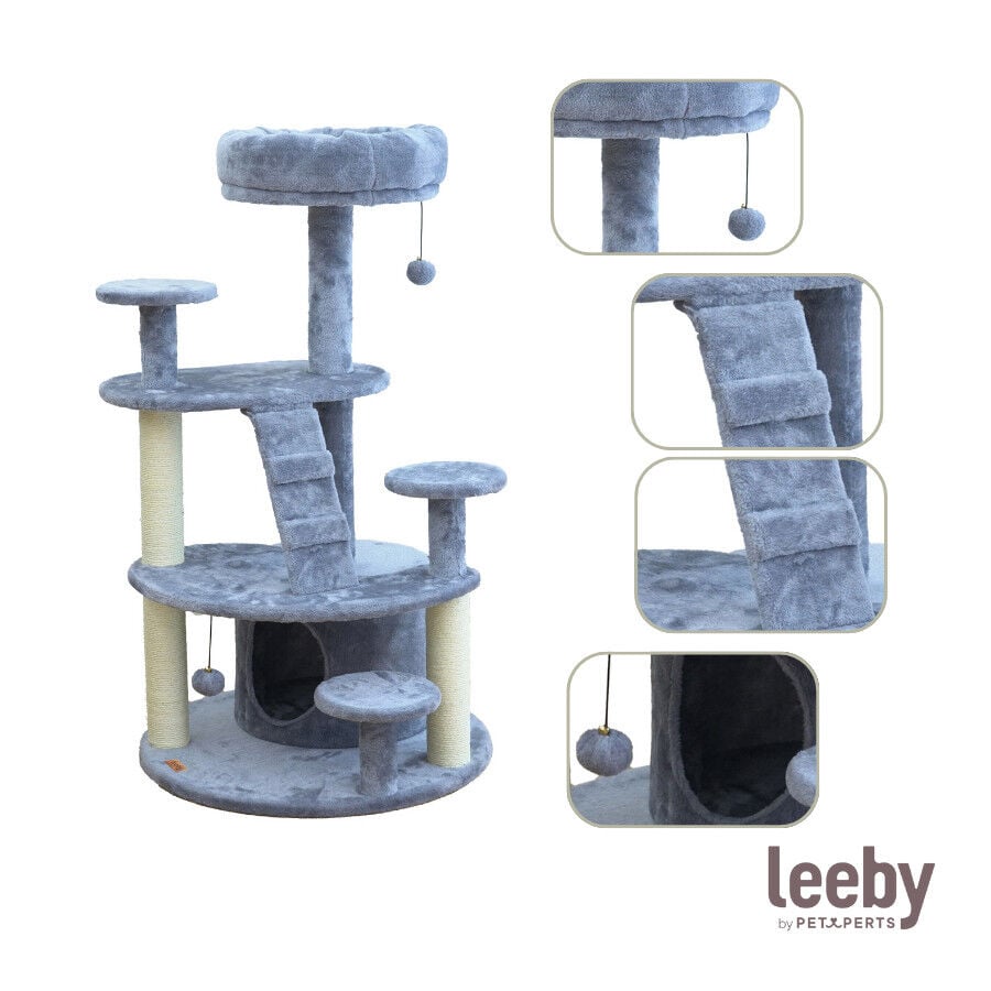 Leeby Esperanza torre rascador multiplataforma con cama nido y juguete para gatos, , large indicador imagen numero 5