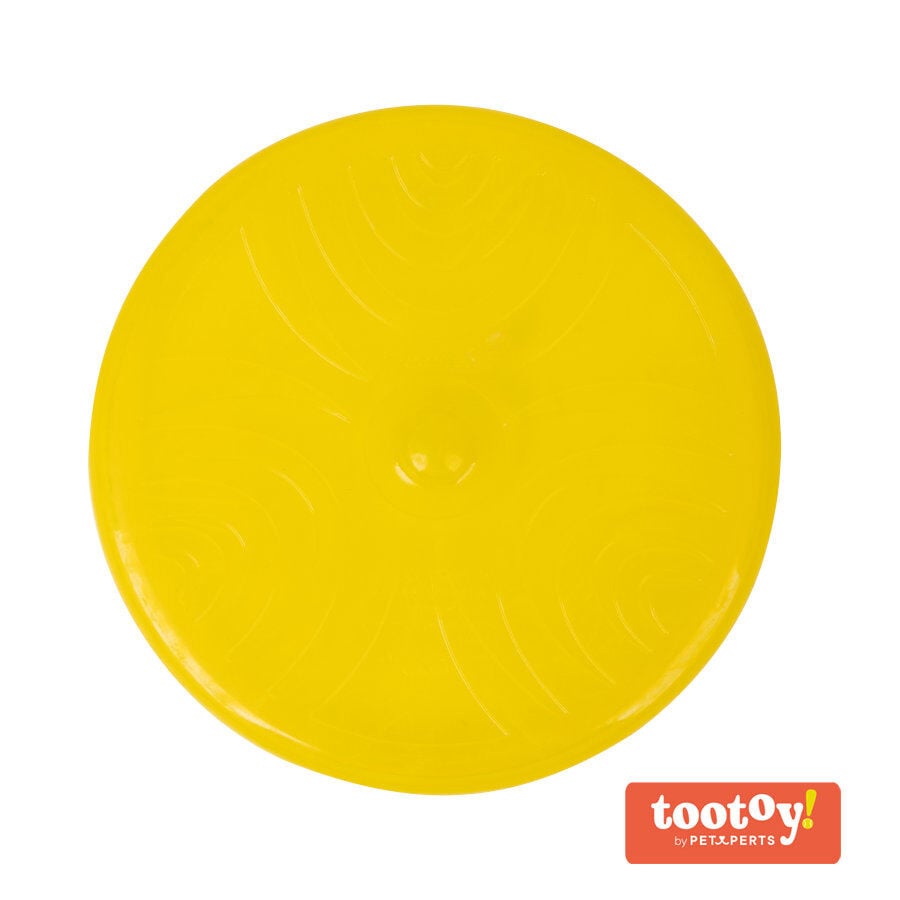 Tootoy! Flexible disc Yellow Frisbee Flexible Amarillo para perros, , large Imagen numero 1