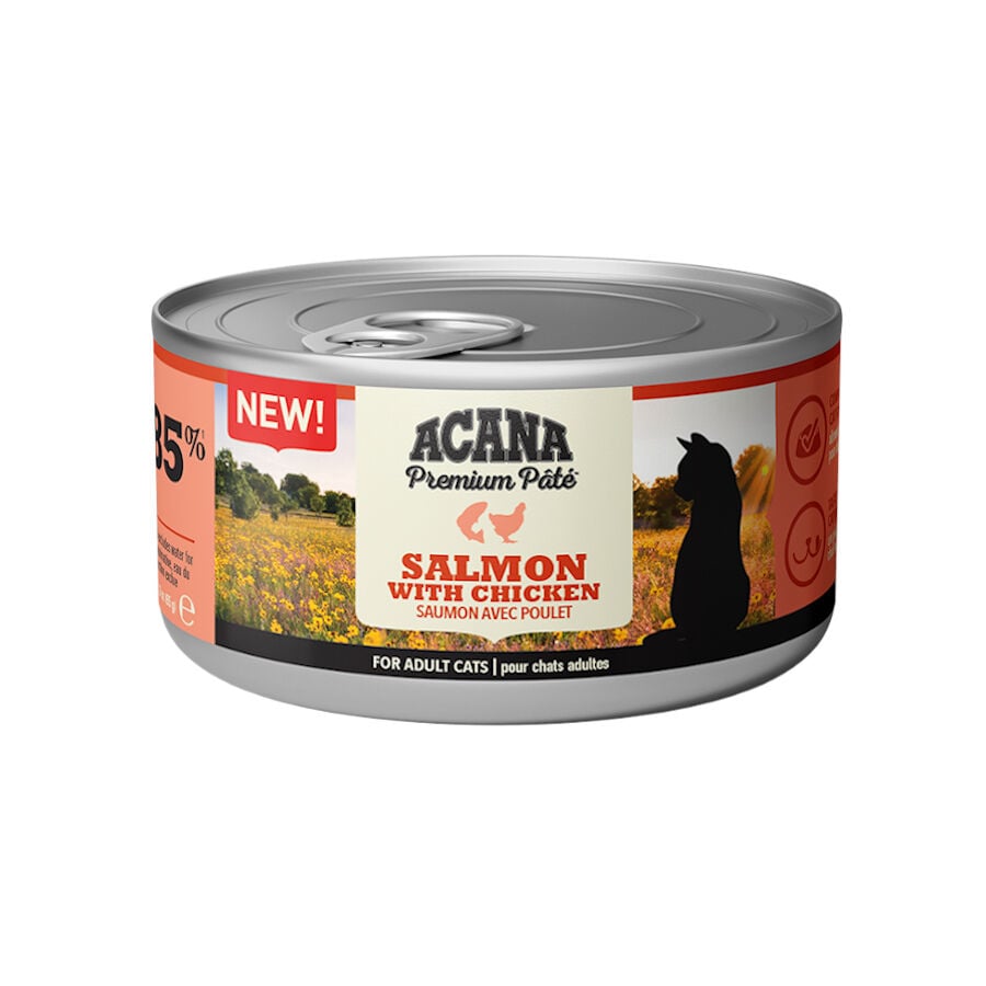 85 g Acana Premium Pat&eacute; Salm&oacute;n con Pollo lata para gatos, , large Imagen numero 1