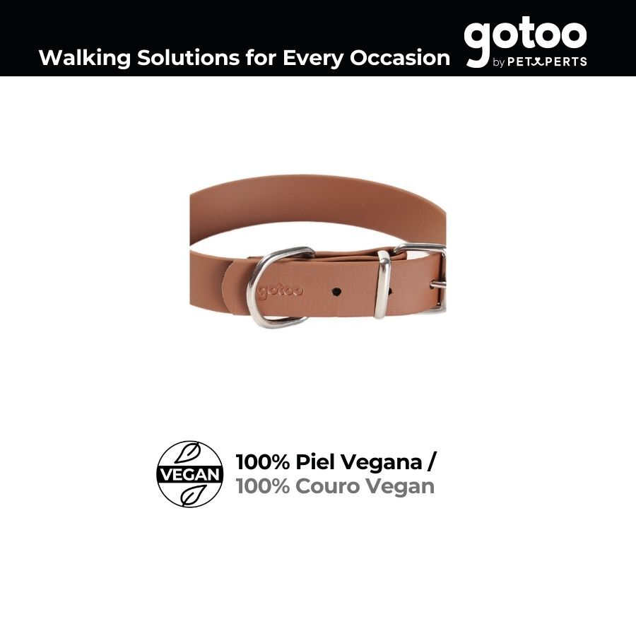 Gotoo Collar Biothane marr&oacute;n para perros, , large indicador imagen numero 5