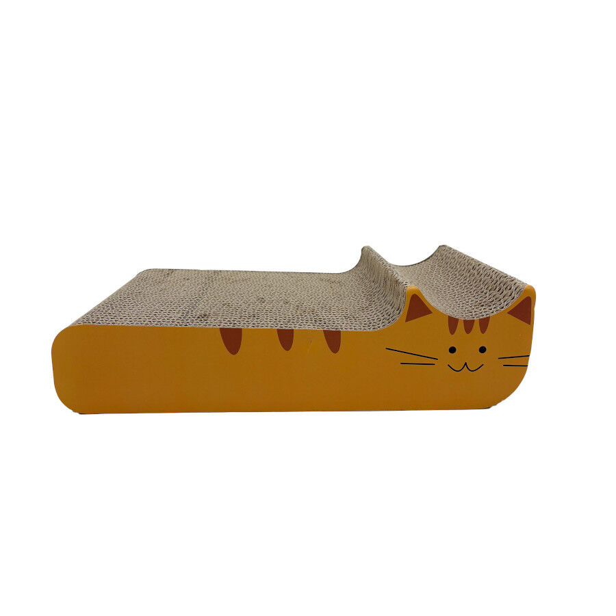 Leeby Kira tabla rascador de cart&oacute;n naranja para gatos, , large Imagen numero 1
