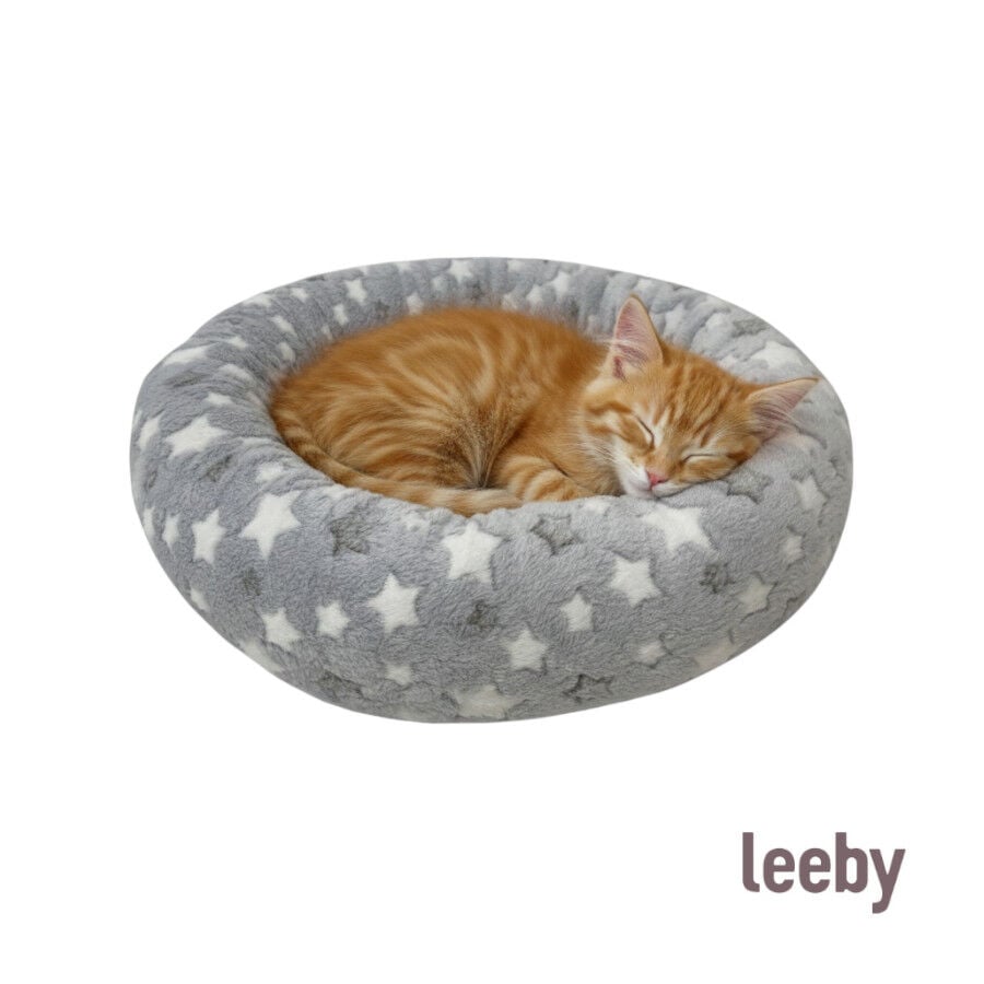 Leeby Cama Donut Estrella Gris para gatos, , large indicador imagen numero 4