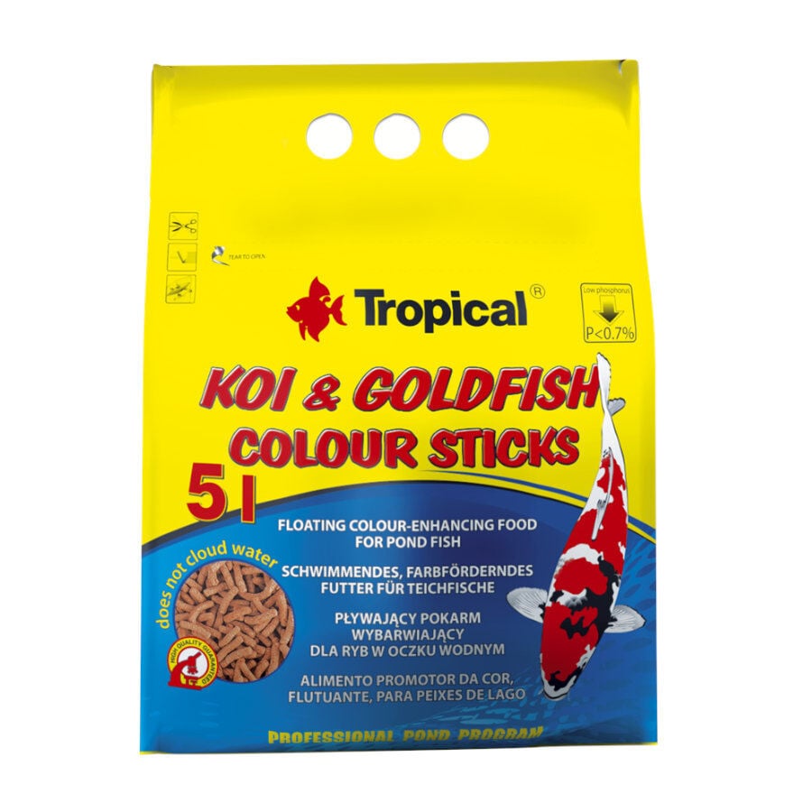 Tropical Koi & Goldfish Colour Sticks alimento para peces, , large Imagen numero 1