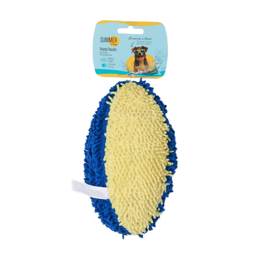 Summer Vibes Pelota Rugby Ovalado Flotante Peluche para perros, , large Imagen numero 5