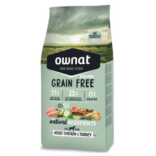 Ownat Grain Free Adult pollo y pavo perro y gato Imagen numero 1
