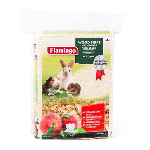 Flamingo Lecho de Viruta de Madera Aroma Manzana para roedores, , large Imagen numero 1