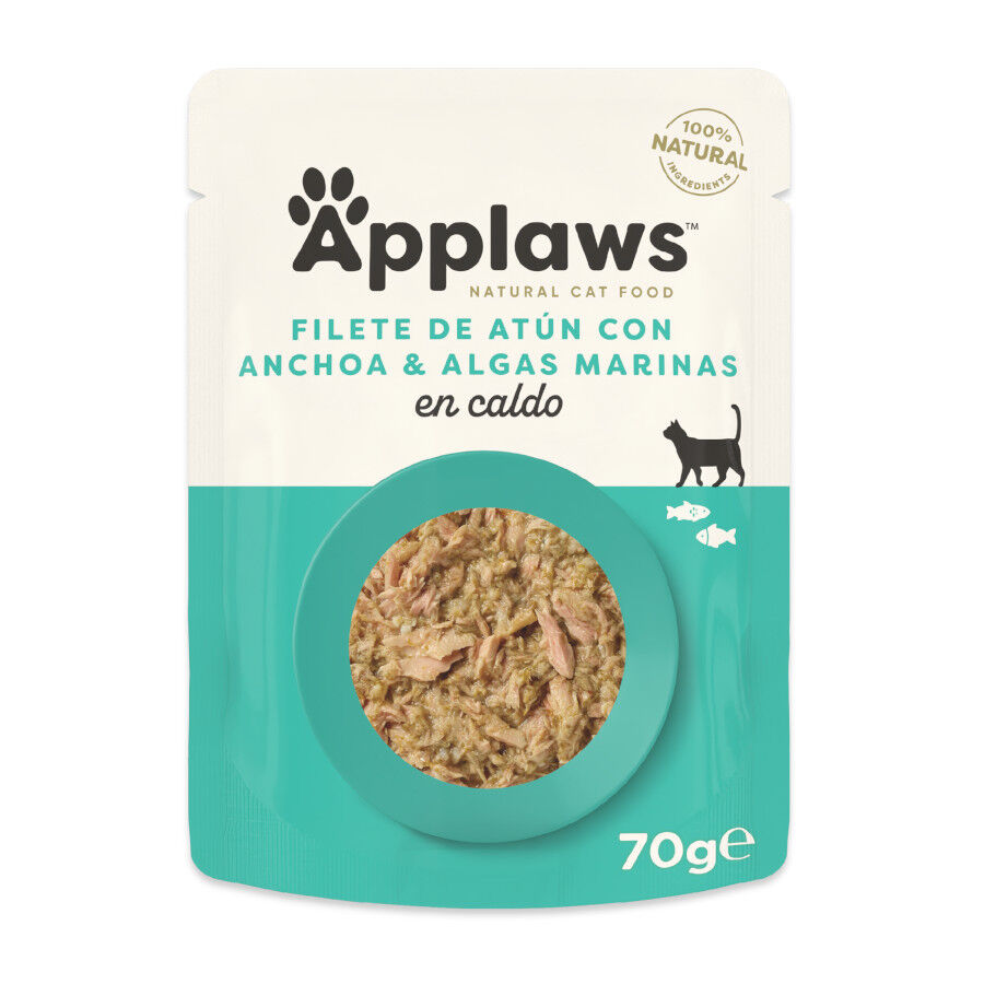 70 g Applaws At&uacute;n y Anchoas sobre para gatos, , large Imagen numero 1