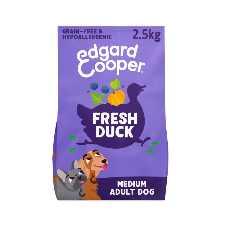 Edgard & Cooper Medium Adult Pienso Hipoalerg&eacute;nico Pato para perros