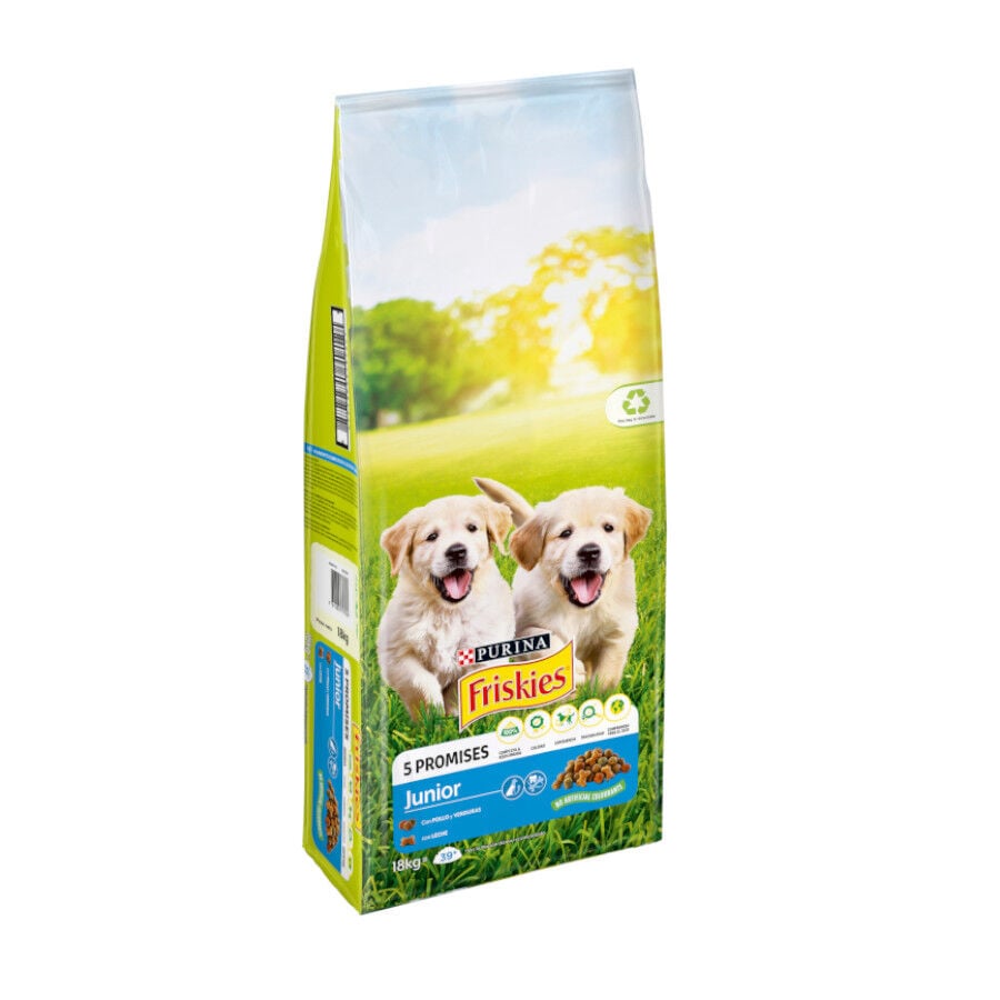 18 kg Friskies Junior Pollo y Verduras pienso para perros, , large indicador imagen numero 2