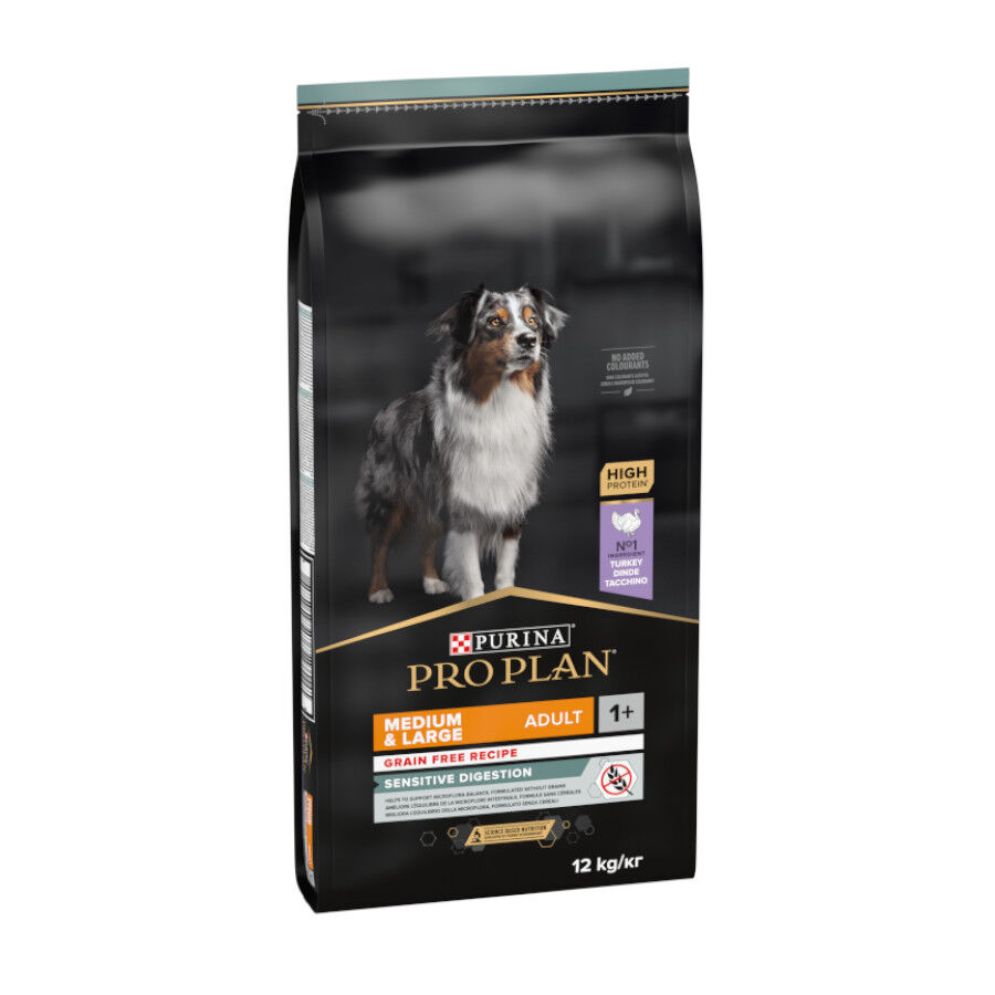 12 kg Pro Plan Adult Medium y Large Digesti&oacute;n Pavo pienso para perros, , large Imagen numero 1