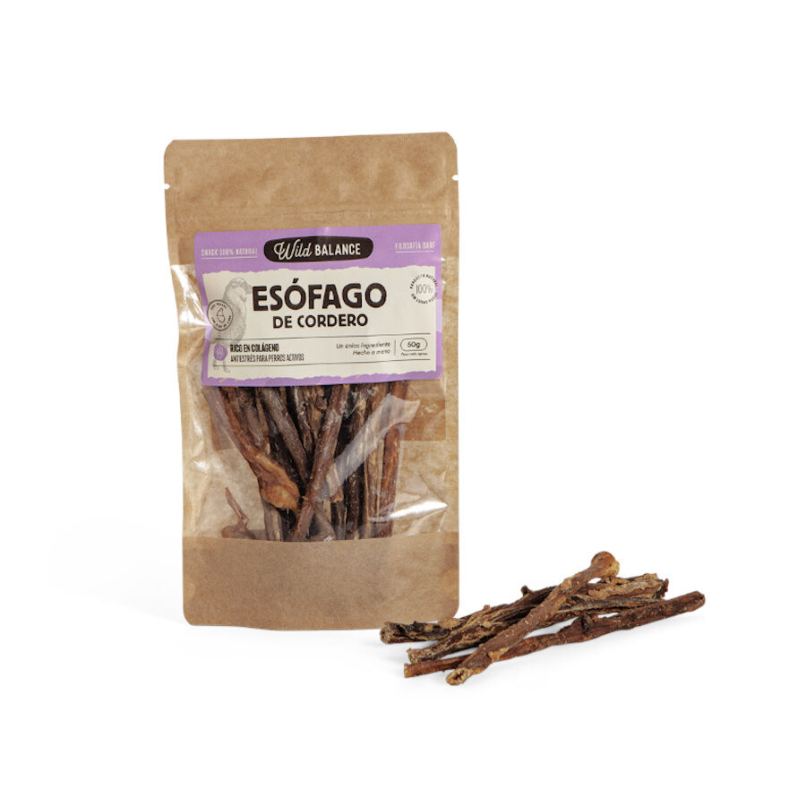 50 g Wild Balance Es&oacute;fago de Cordero para perros, , large indicador imagen numero 1