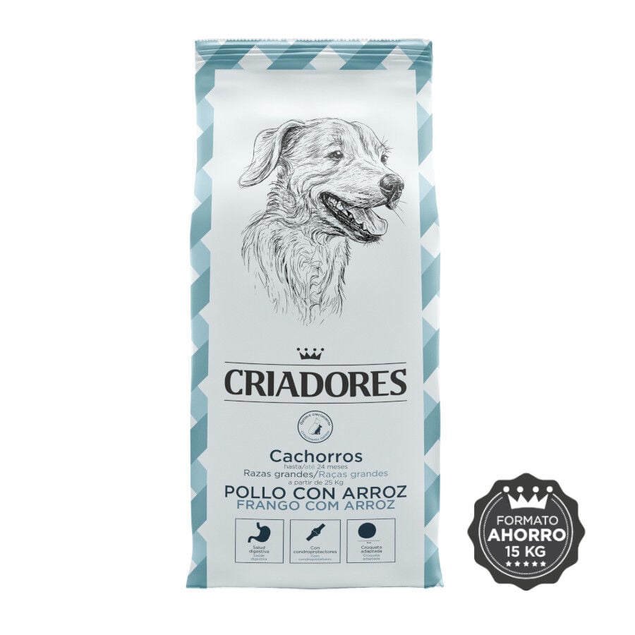 15 kg Criadores Pollo y Arroz pienso para cachorros de razas grandes, , large indicador imagen numero 2