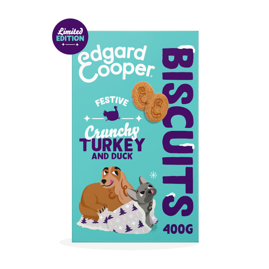 400 g Edgard & Cooper Galletas Festive de Pavo y Pato snack para perros, , large Imagen numero 2