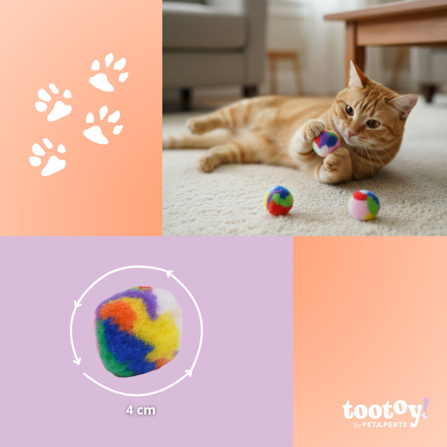 Tootoy! Pelota de Peluche Suaves para gatos, , large indicador imagen numero 4