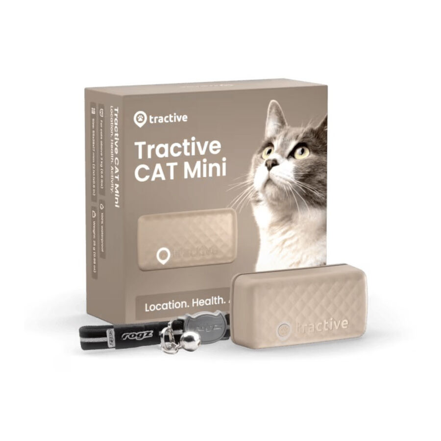 Tractive Cat Mini Localizador GPS Marr&oacute;n para gatos, , large indicador imagen numero 1