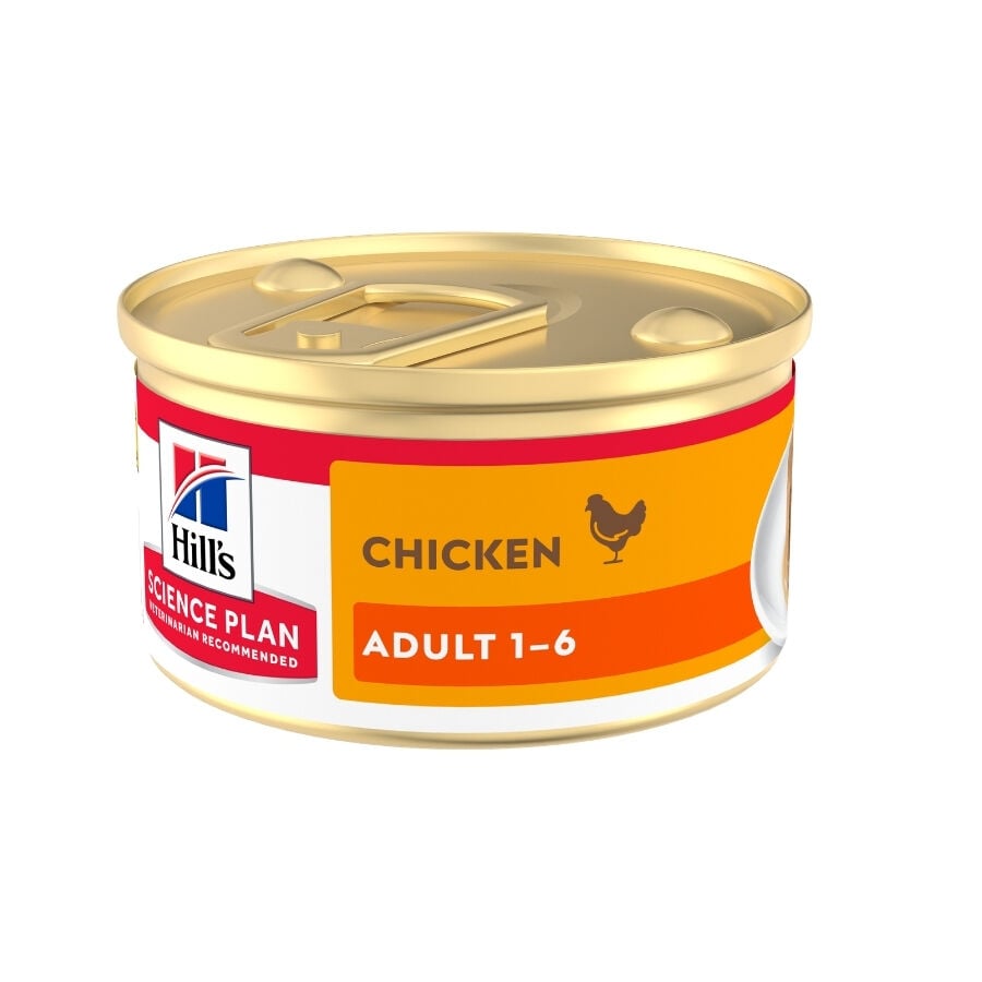 Hill's Science Plan Adult Mousse de Pollo lata para gatos