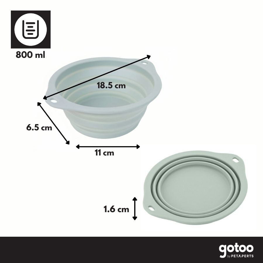 Gotoo Bebedero Plegable y Port&aacute;til de Silicona para perros y gatos, , large indicador imagen numero 3