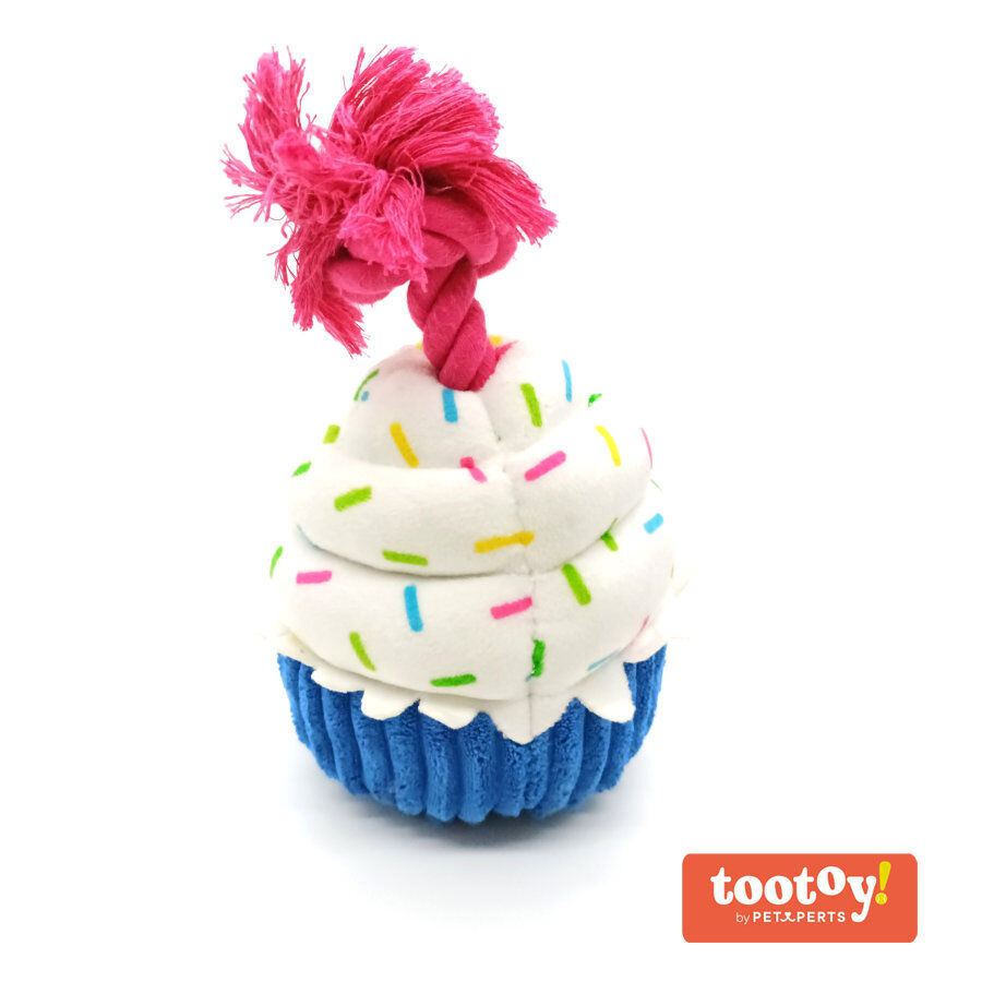 Tootoy! Comfort Birthday Cupcake Cuddler peluche con sonido para perros, , large indicador imagen numero 1