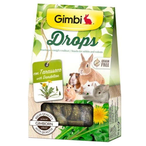 Gimbi Drops de diente de le&oacute;n snack para roedores Imagen numero 1