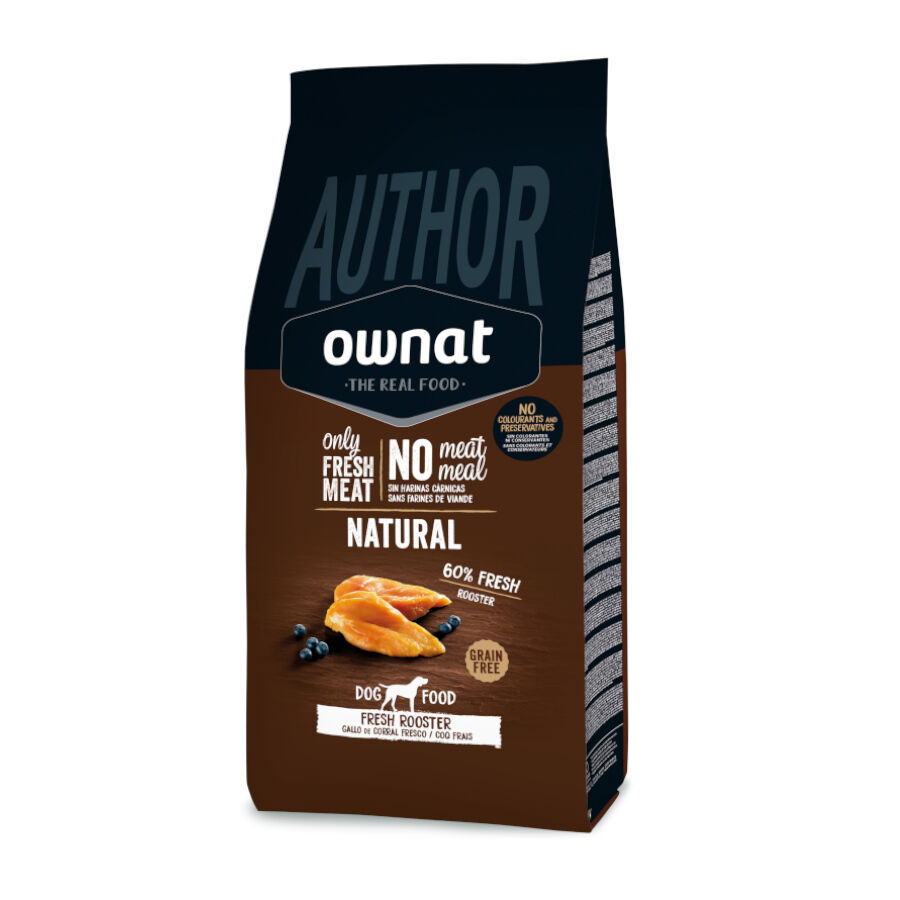 10 kg Ownat Author Natural Gallo de Corral pienso para perros, , large Imagen numero 1