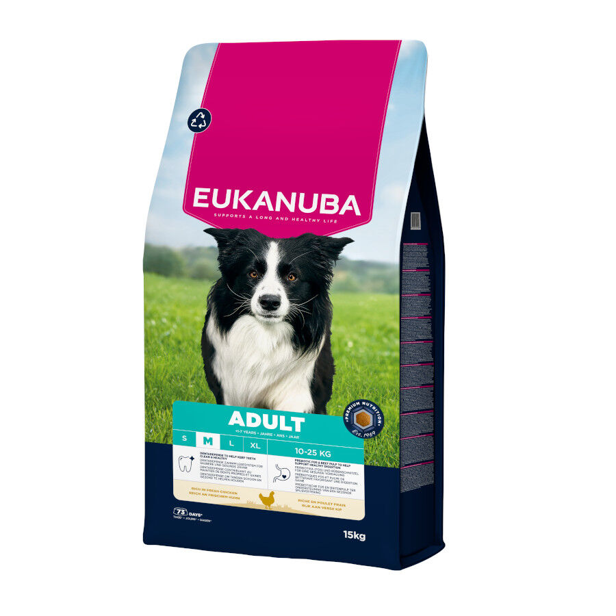 15 kg Eukanuba Adult Medium Pollo pienso para perros, , large Imagen numero 2