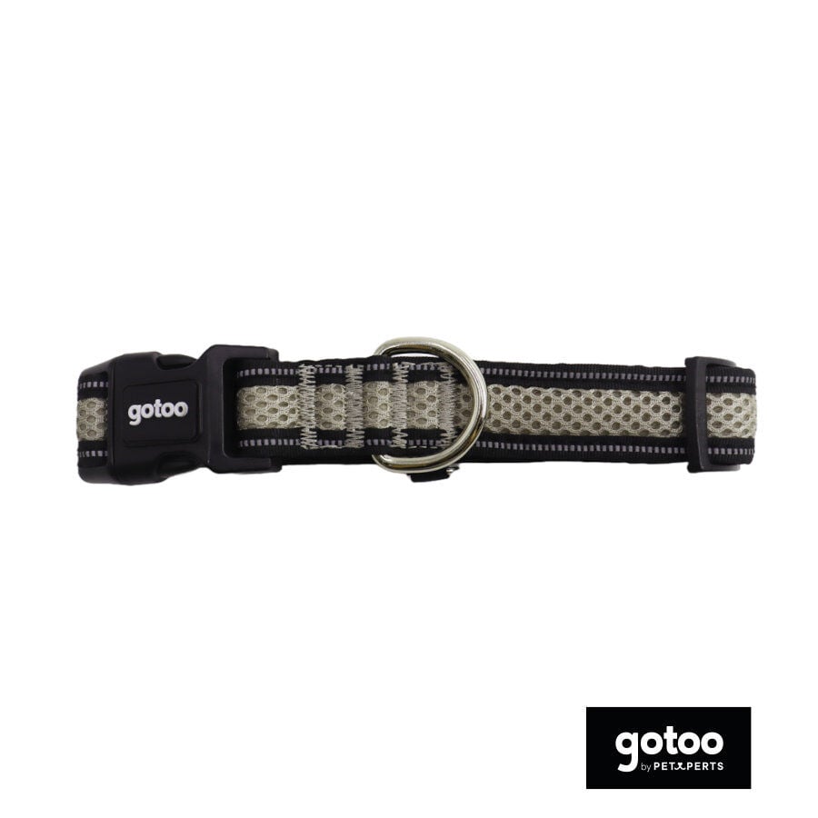 Gotoo Collar de malla transpirable gris para perros, , large indicador imagen numero 2